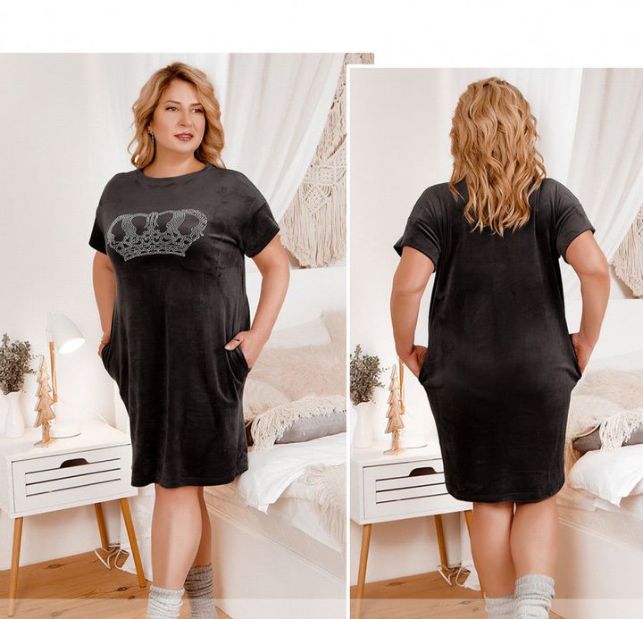 Buy Home dress, art. 2202, graphite, 48-50-52, Minova