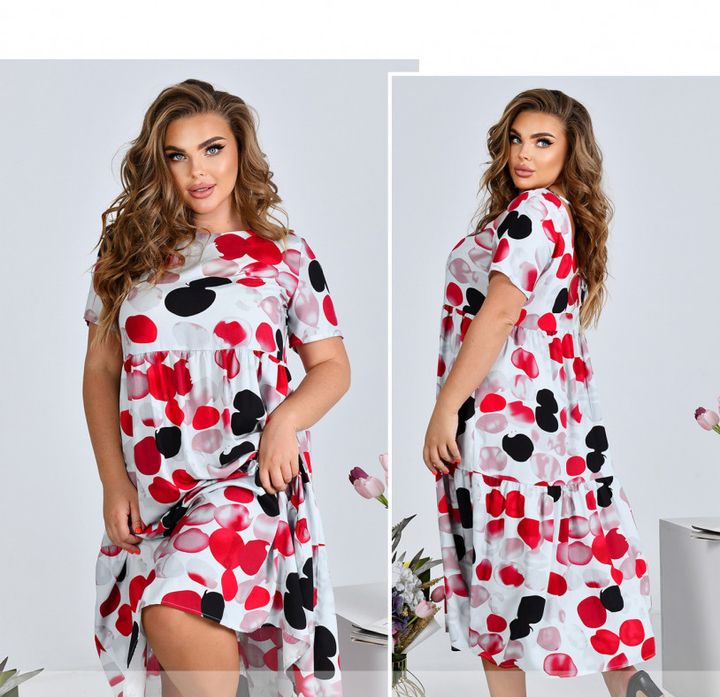 Купить Платье №17-300-Красный, 64-66, Minova