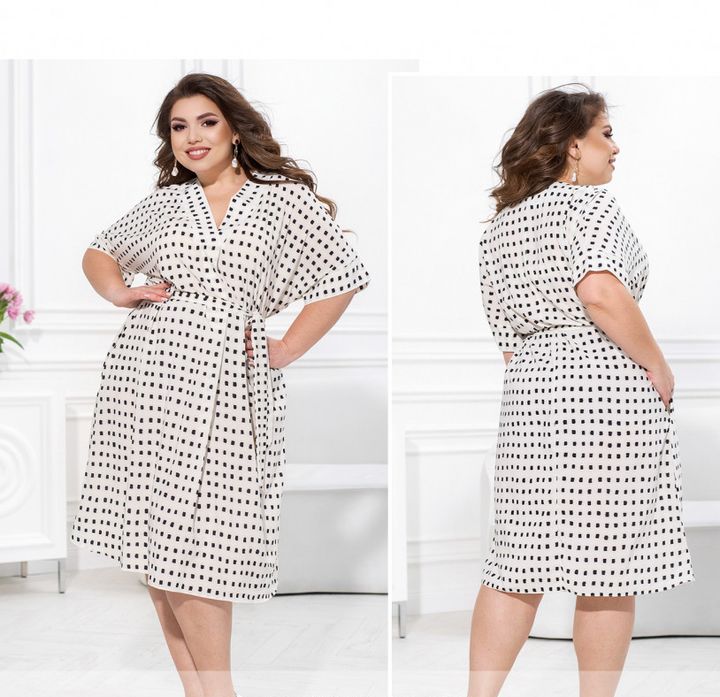 Buy Dress №1152-White, 8XL-9XL, Minova