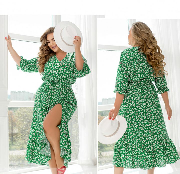 Buy Dress №2456-Green, 66-68, Minova