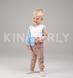 Комплект для малюка, кофточка з довгим рукавом і штанці, Молочно-блакитний, 1050, 62, Kinderly