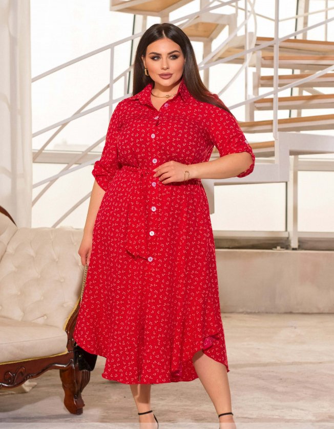 Купить Платье №1499-Красный, 62-64, Minova