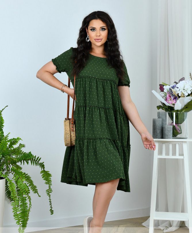 Buy Dress №8620-10-Khaki, 64, Minova