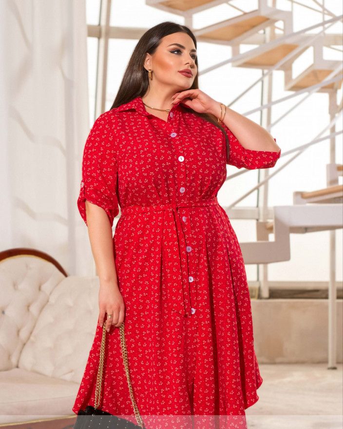 Buy Dress №1499-Red, 62-64, Minova