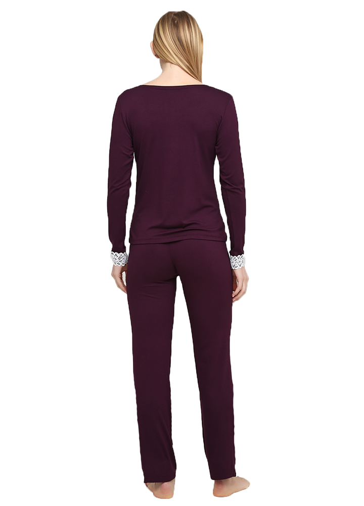 Buy Set Sweatshirt and pants color Eggplant 46, F60053, Fleri