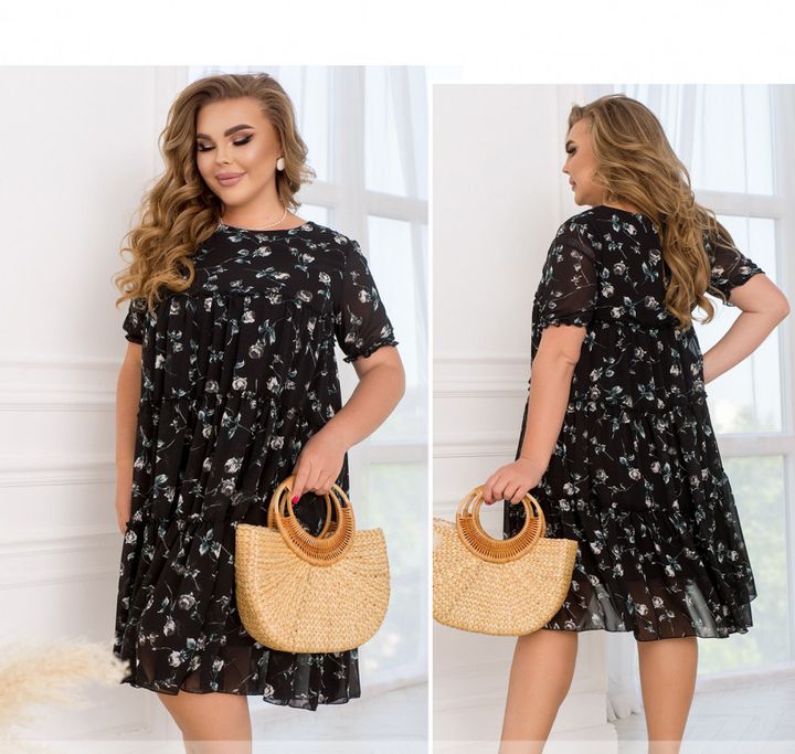 Buy Dress №8620-9-Black, 64, Minova