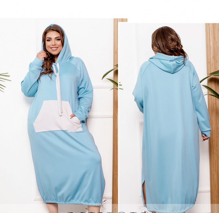 Купити Сукня жіноча №1051Б-блакитний, 62-64, Minova