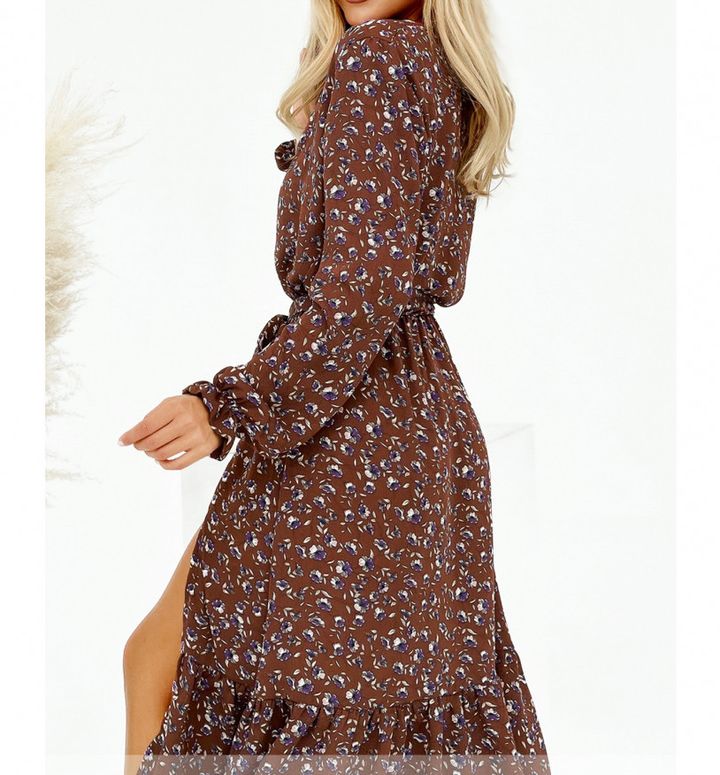 Buy Dress №2141-Cappuccino, 48, Minova