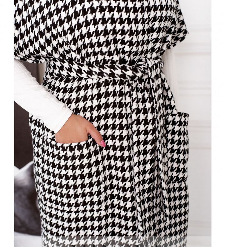Buy Women's cardigan No. 2309-black-white, 66-68, Minova