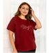 Women's T-shirt No. 2274-bordeaux, 58-60, Minova