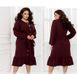 Dress №2392-Bordeaux, 46-48, Minova