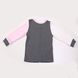 Blouse with long sleeves, Grey-pink-milk, 1038, 68 Kinderly
