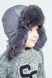 Hat with ear flaps, Bombino, Graphite with reflective stripe,46-48, B6-004, Fiona