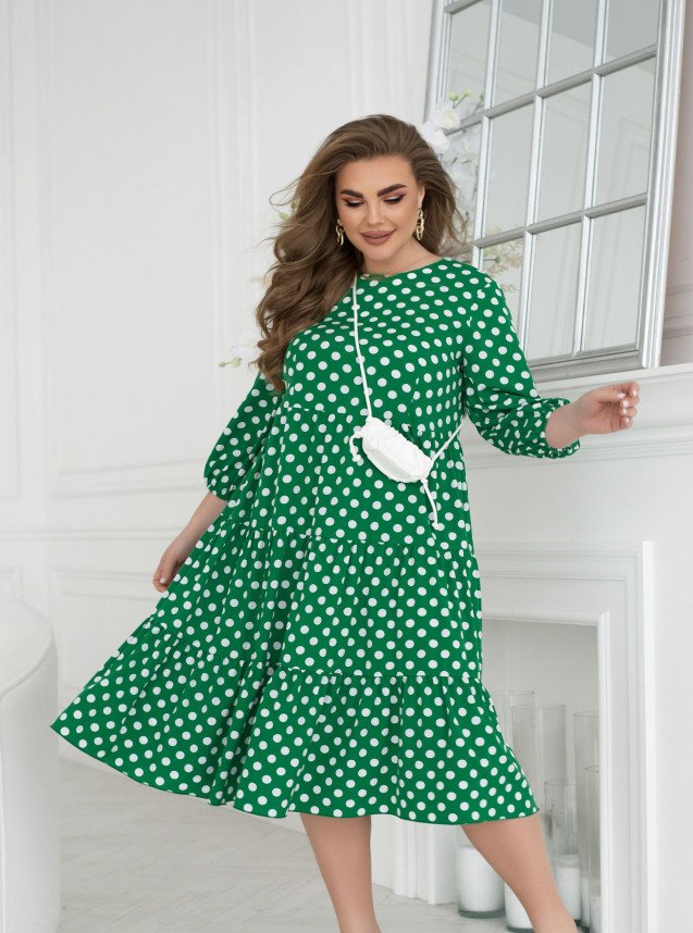 Купить Платье №2504-Зеленый, 66-68, Minova