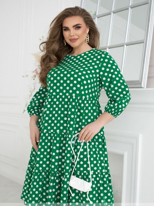Купить Платье №2504-Зеленый, 66-68, Minova