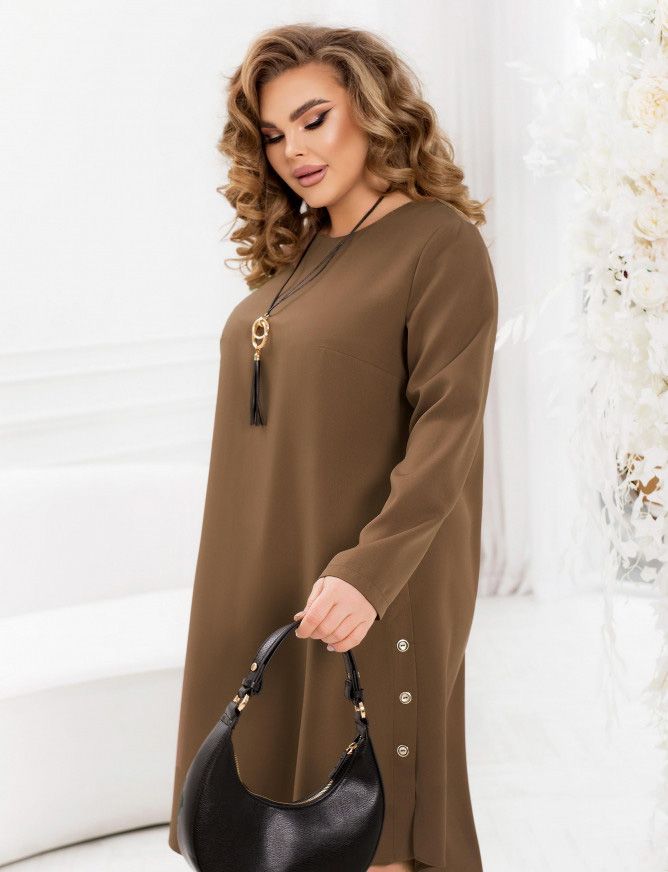 Buy Dress №2435-Beige, 66-68, Minova