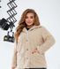 Eco fur coat for women №22-19 - Beige, 54, Minova