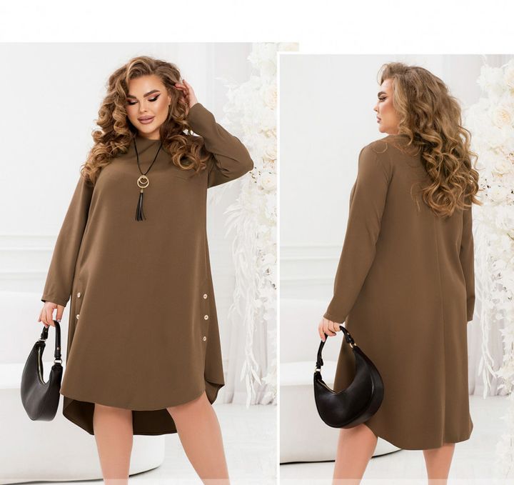 Buy Dress №2435-Beige, 66-68, Minova