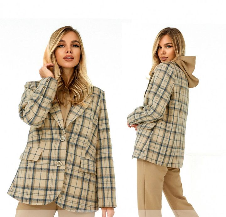 Buy Women's jacket №1086-beige, 48, Minova