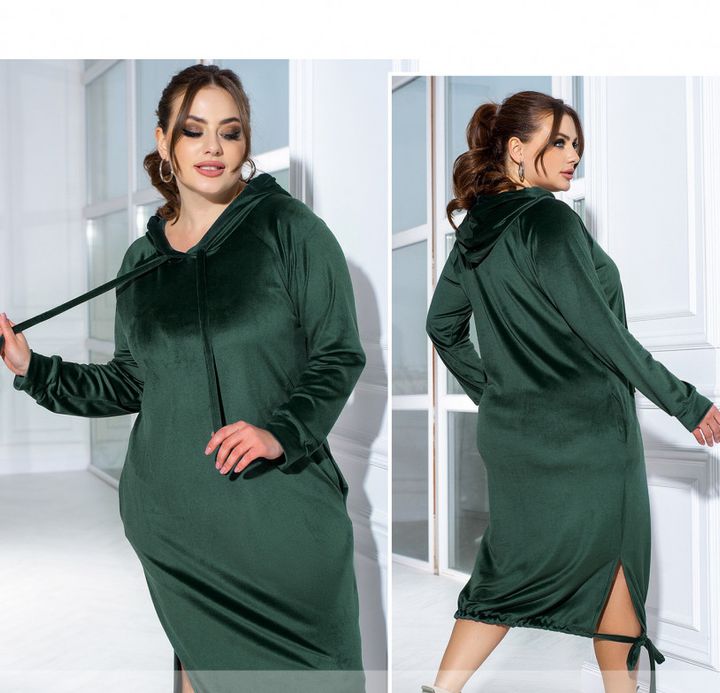 Купить Платье №1069-зеленый, 64-66, Minova