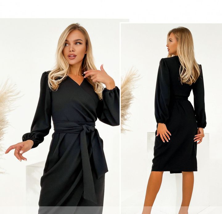 Buy Women's dress No. 1087-black, 44, Minova