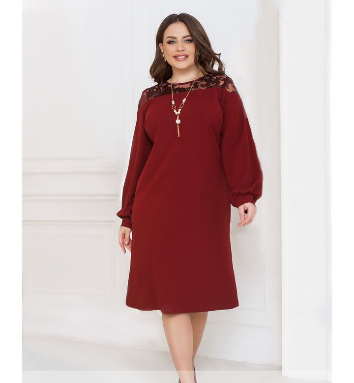 Buy Dress №2329-marsala, 66-68, Minova