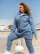 Спортивний костюм жіночий №1199-джинс, 54-56, Minova