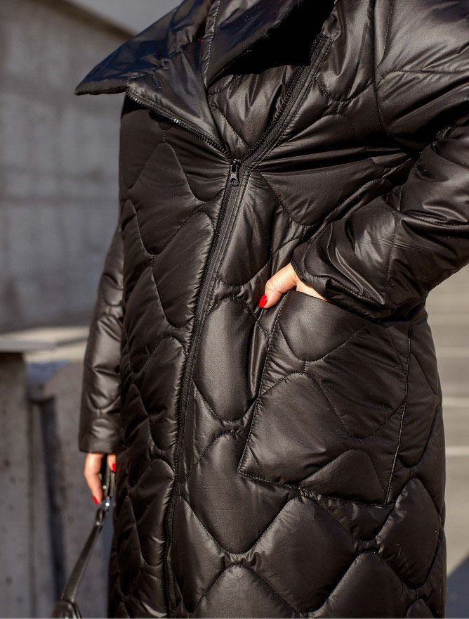 Купить Куртка женская №2415-черный, 68-70, Minova