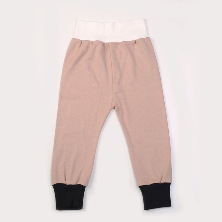 Buy Pants with open legs, Beige-black, 1009, 92, Kinderly