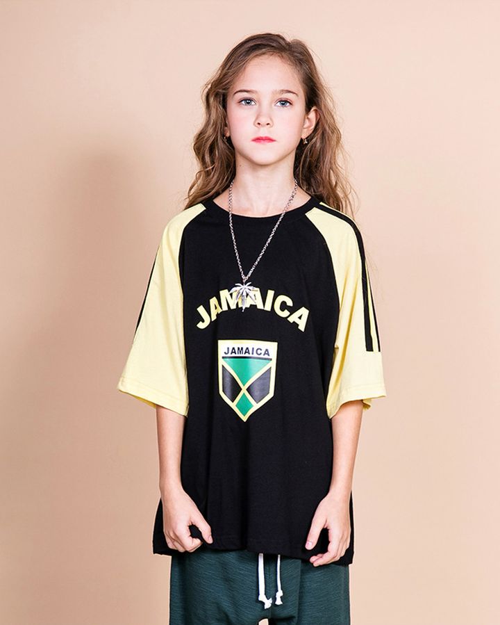 Buy T-shirt for girls Jamaica, 150, art. 52848, black, Bronco