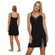 Women's nightgown with lace Black 44, F60049, Fleri