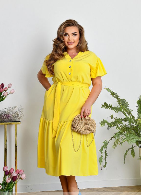 Buy Dress №8-357-Yellow, 62-64, Minova