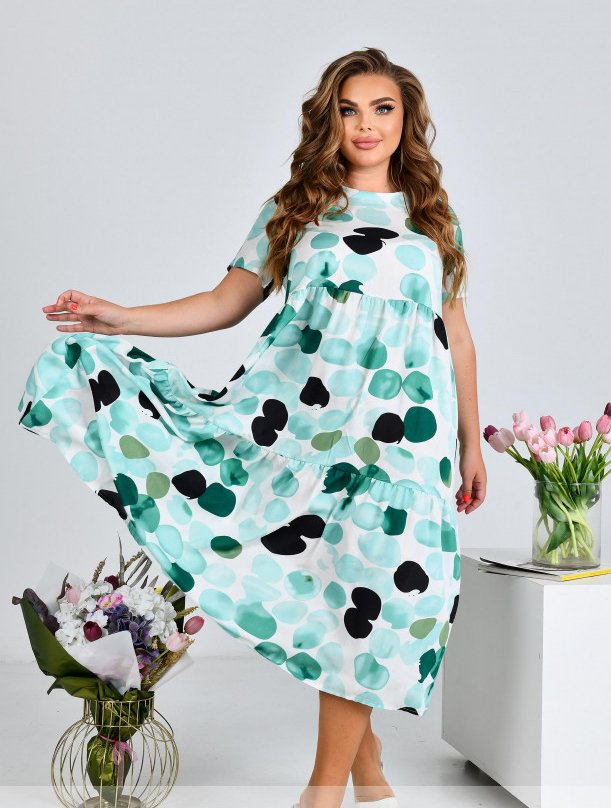 Купить Платье №17-300-Мятный, 64-66, Minova