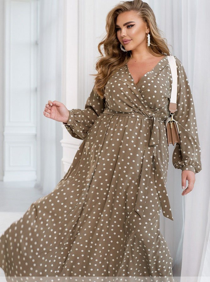 Buy Dress №2467-Beige, 66-68, Minova