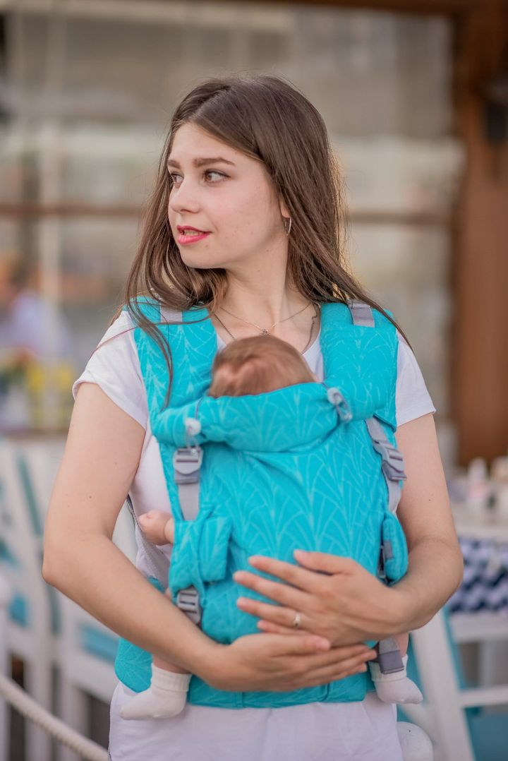 Buy Ergo backpack with adjustable from birth Adapt turquoise Lily (0-48 months)