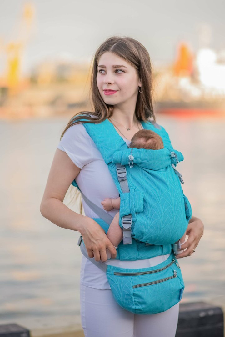 Купити Ерго рюкзак з регулюванням з народження Adapt бірюзовий Lily (0-48 міс)