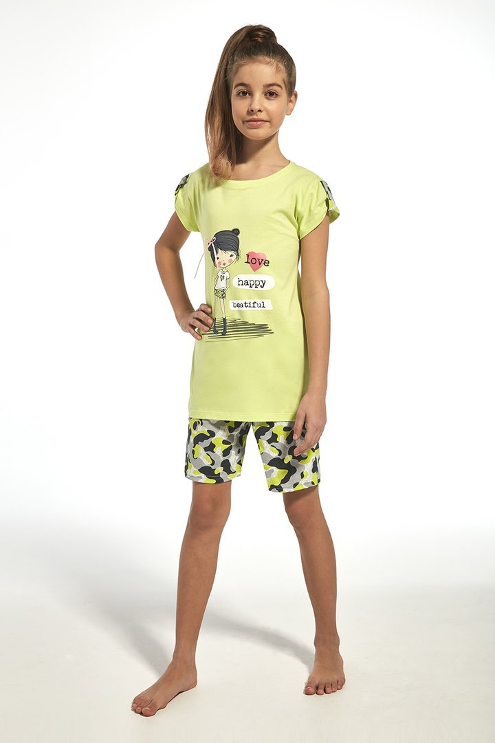 Buy Pajamas for girls, Green-grey, 243-19 62 Girl, 122-128, Cornette