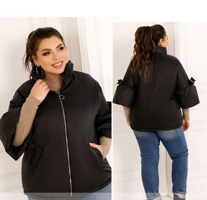 Buy Women's quilted jacket No. 564-black, 64, Minova