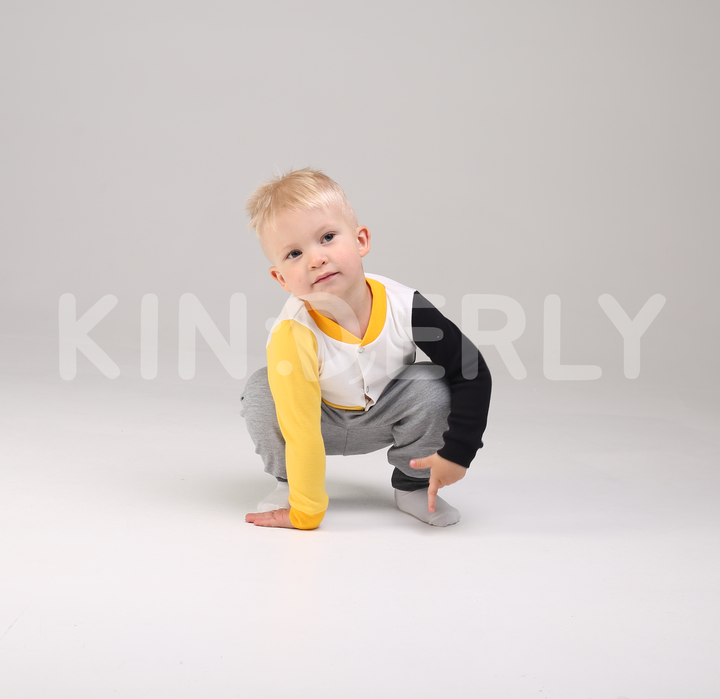 Buy Baby set, long sleeve blouse and pants, Milky black, 1050, 80, Kinderly
