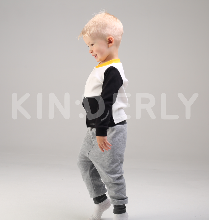 Buy Baby set, long sleeve blouse and pants, Milky black, 1050, 80, Kinderly