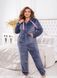Home warm overalls №2389-jeans, 58-60, Minova