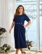 Dress №8-310-Blue, 52-54, Minova