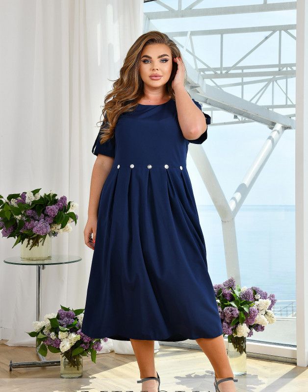 Buy Dress №8-310-Blue, 64-66, Minova