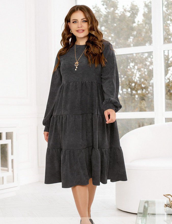 Buy Dress №2326-graphite, 66-68, Minova