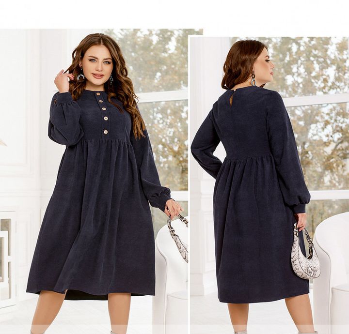 Buy Dress №2325-Dark Blue, 66-68, Minova