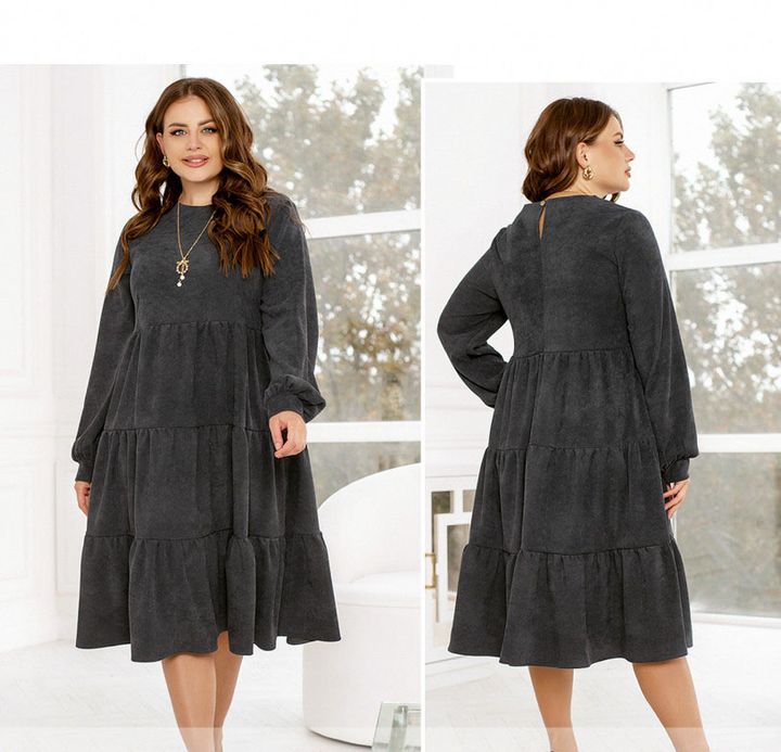 Buy Dress №2326-graphite, 66-68, Minova