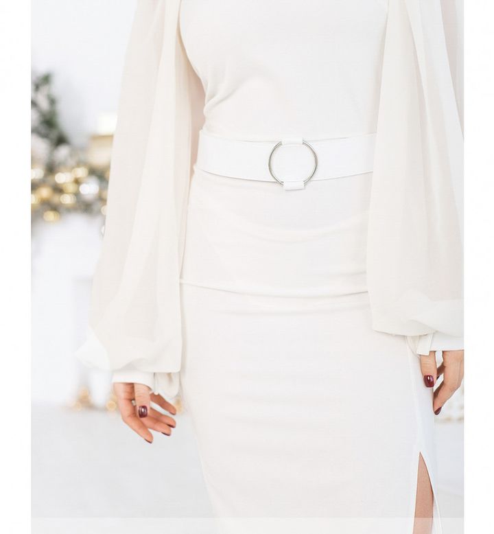 Buy Dress №8643-White, 48, Minova