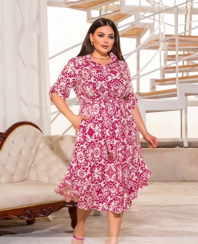 Buy Dress №1499-Crimson, 62-64, Minova