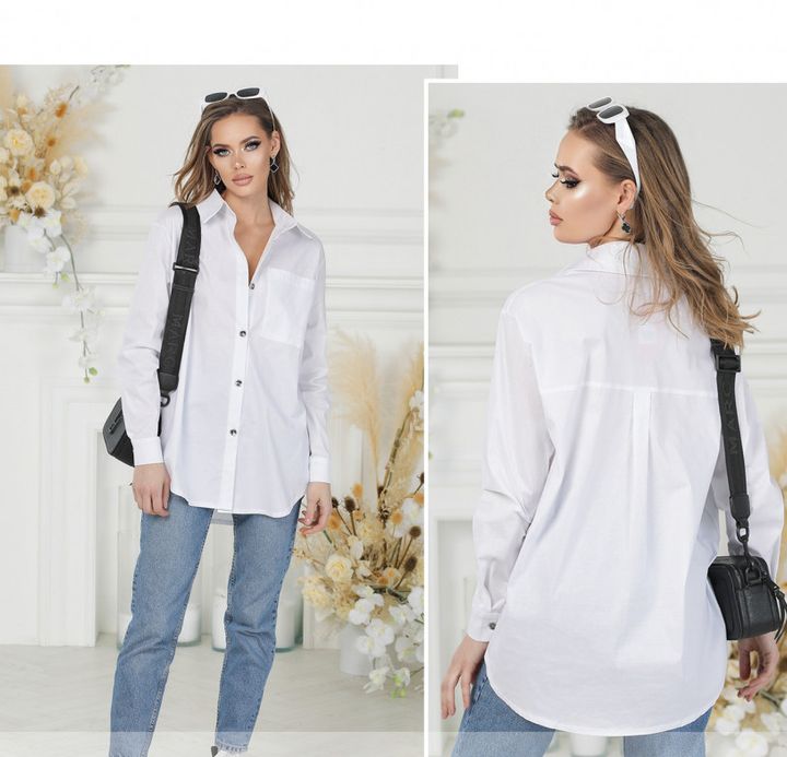 Купити Блуза №2020-Білий, 50-52, Minova