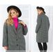 Пальто женское демисезонное №2321-серый-зеленый, 50-52, Minova